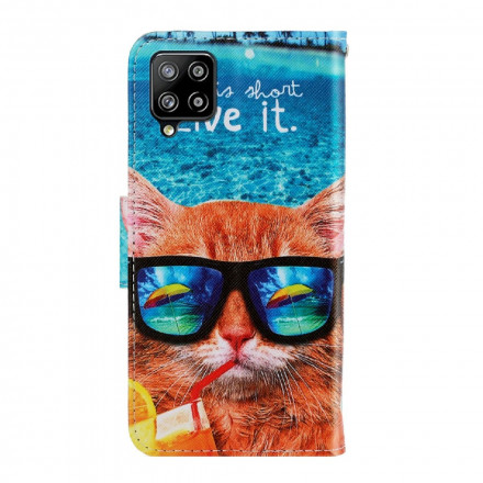 Samsung Galaxy A22 4G Cat Live It Koord Hoesje