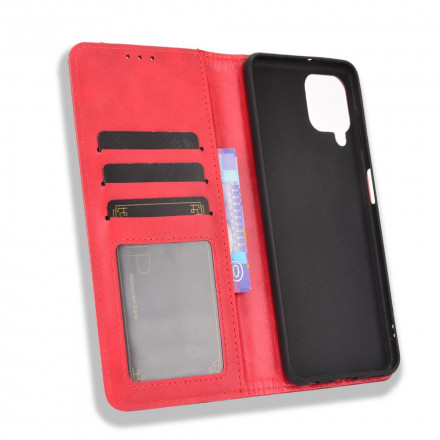 Flip Cover Samsung Galaxy A22 4G Leer Effect Vintage Stijlvol