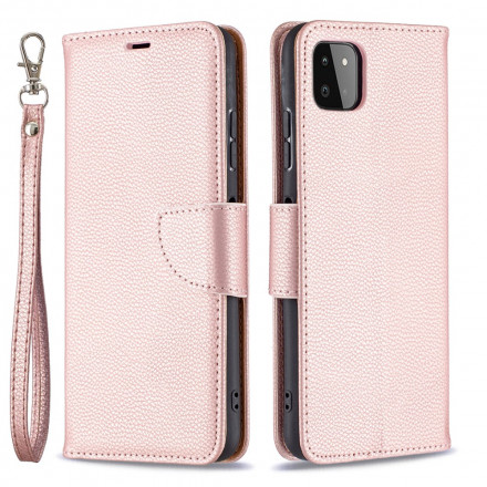 Samsung Galaxy A22 5G Hoesje Lychee Schuine Flap