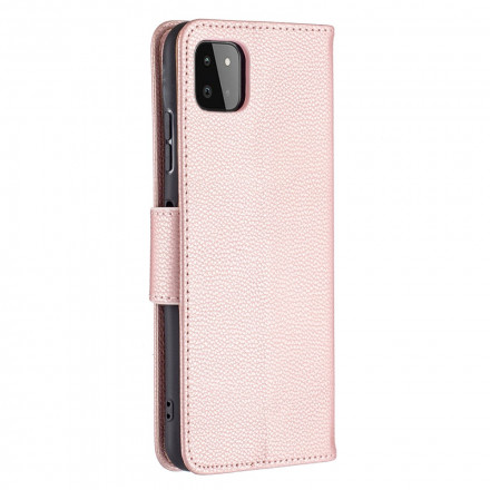 Samsung Galaxy A22 5G Hoesje Lychee Schuine Flap