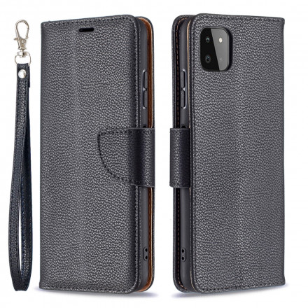 Samsung Galaxy A22 5G Hoesje Lychee Schuine Flap