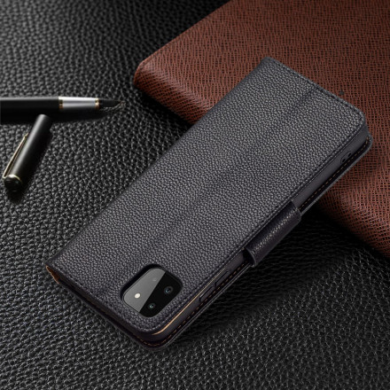 Samsung Galaxy A22 5G Hoesje Lychee Schuine Flap