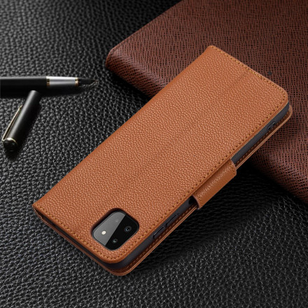 Samsung Galaxy A22 5G Hoesje Lychee Schuine Flap