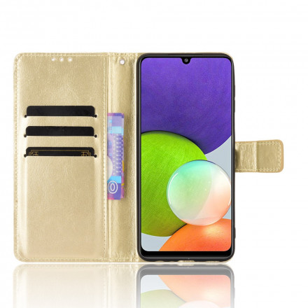 Samsung Galaxy A22 4G Flashy Kunstlederen Hoesje