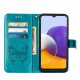 Samsung Galaxy A22 5G Vlinder design hoesje met riem