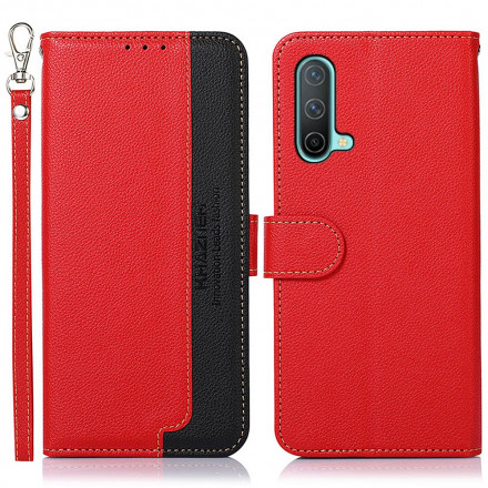 OnePlus North CE 5G stijl Litchi RFID Case KHAZNEH