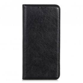 Moto G9 Plus Flip Cover Leer Stijl Nuchterheid