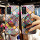 Vivo V21 5G Magnetische Houder Patchwork Hoesje