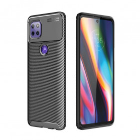 Moto G 5G Case Flexibele Koolstofvezel Textuur