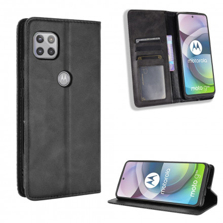 Flip Cover Moto G 5G Leder Effect Vintage Stijlvol