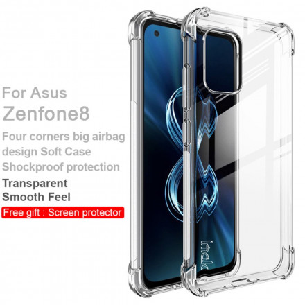 Azus Zenfone 8 Transparant Zijdeglans IMAK Hoesje