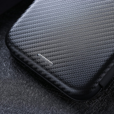 Flip Cover Moto G 5G Plus Silicone Carbon