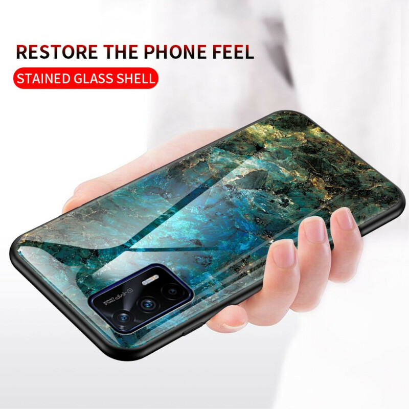 Cover Realme GT 5G Premium kleuren gehard glas