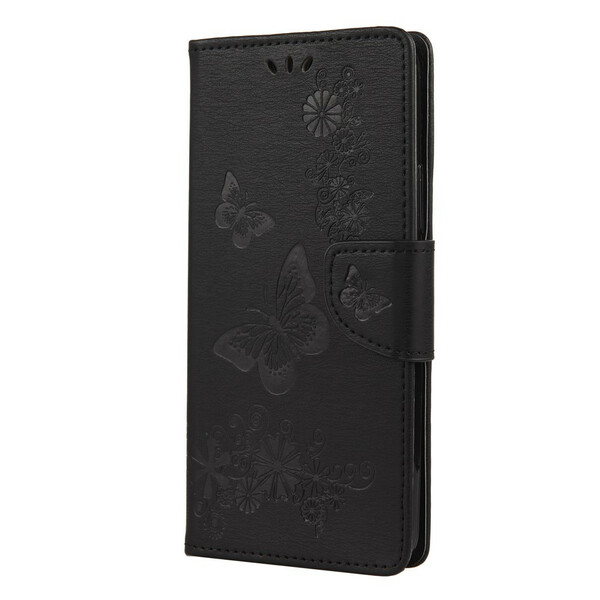 Xiaomi Mi 10 Lite Hoesje Alleen Vlinders met Koord