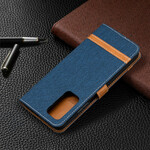 Xiaomi Mi 10T / 10T Pro stof en lederen effect riem case