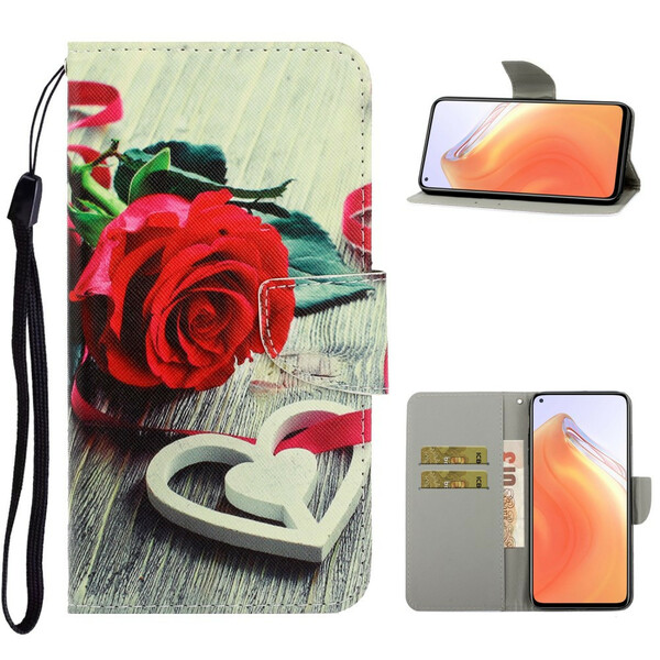 Xiaomi Mi 10T / 10T Pro Roze Romantische Strap Case