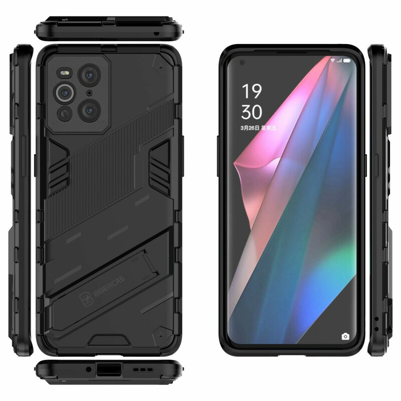 Oppo Find X3 / X3 Pro Hoesje Afneembare Hands Free Stand met twee standen Oppo Find X3 / X3 Pro Hoesje Afneembare Hands Free Stand met twee standen