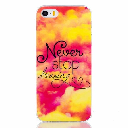 iPhone SE/5/5S nooit ophouden met dromen hoesje