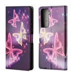 Samsung Galaxy S21 FE Hoesje Vlinders en Bloemen