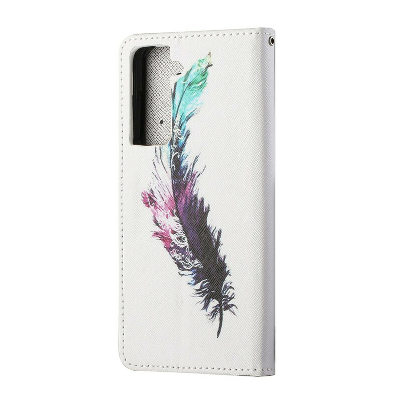 Samsung Galaxy S21 FE Feather Strap Hoesje