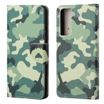 Samsung Galaxy S21 FE Militaire Camouflage Hoesje