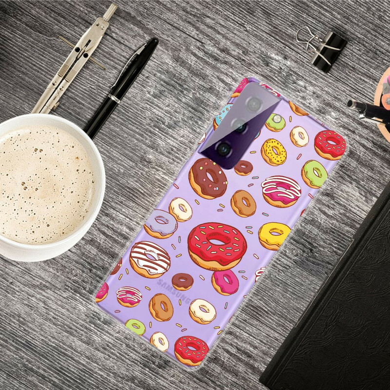 Samsung Galaxy S21 Hoesje FE houdt van donuts