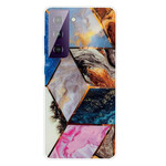 Samsung Galaxy S21 FE Marble Hoesje Variabele Geometrische