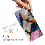 Samsung Galaxy S21 FE Marble Hoesje Variabele Geometrische