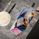 Samsung Galaxy S21 FE Marble Hoesje Variabele Geometrische