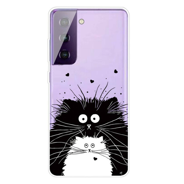 Samsung Galaxy S21 FE Case Kijk naar de katten