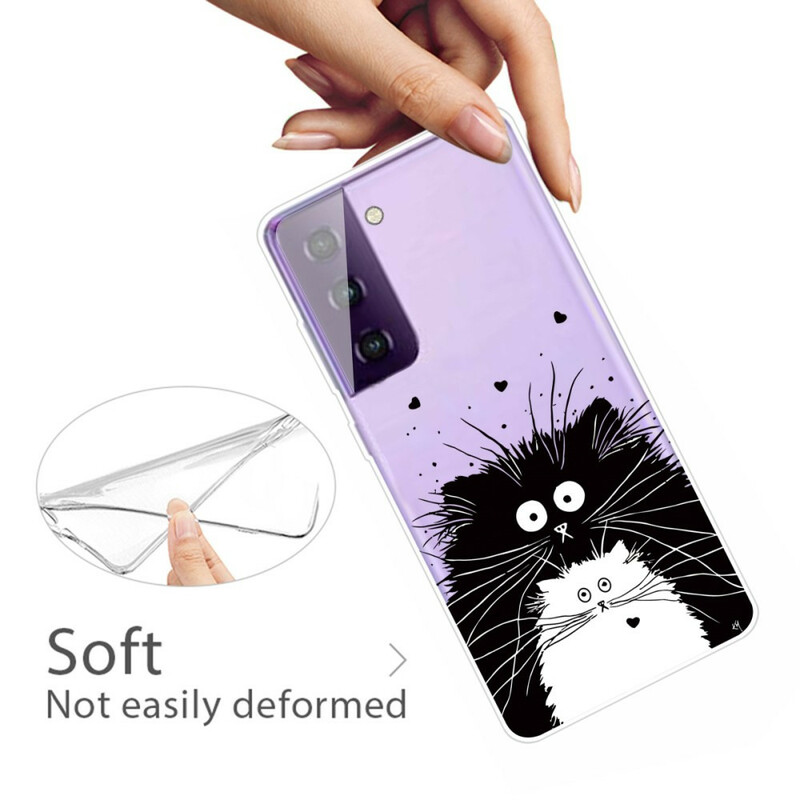 Samsung Galaxy S21 FE Case Kijk naar de katten