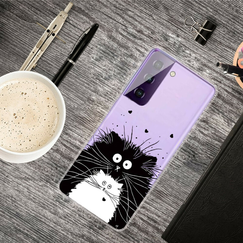 Samsung Galaxy S21 FE Case Kijk naar de katten