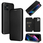 Flip Cover Oppo Find X3 / X3 Pro Silicone Koolstofkleurig
