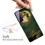 Samsung Galaxy S21 FE Flexibele Maan Man Hoesje