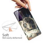 Samsung Galaxy S21 FE Flexibele Tijger Hoesje