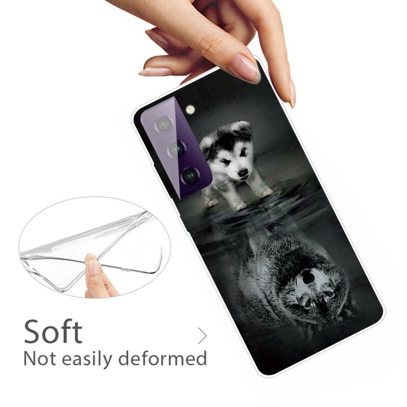 Samsung Galaxy S21 FE Puppy Droom Hoesje