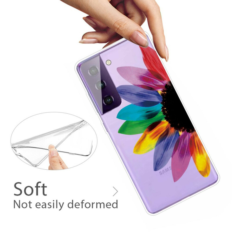 Samsung Galaxy S21 FE Kleurrijke Bloem Hoesje
