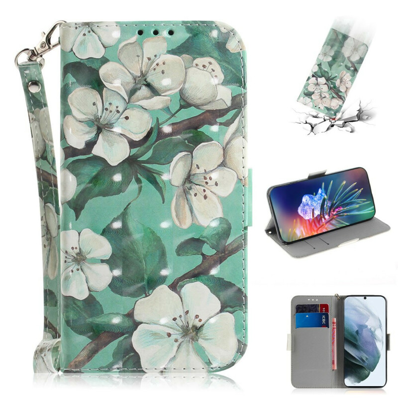 Samsung Galaxy S21 FE Strap Bloem Hoesje