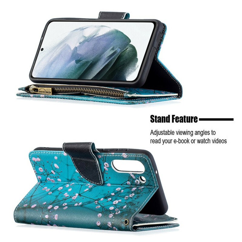 Samsung Galaxy S21 FE Hoesje met Zipped Pocket Boom Samsung Galaxy S21 FE Hoesje met Zipped Pocket Boom