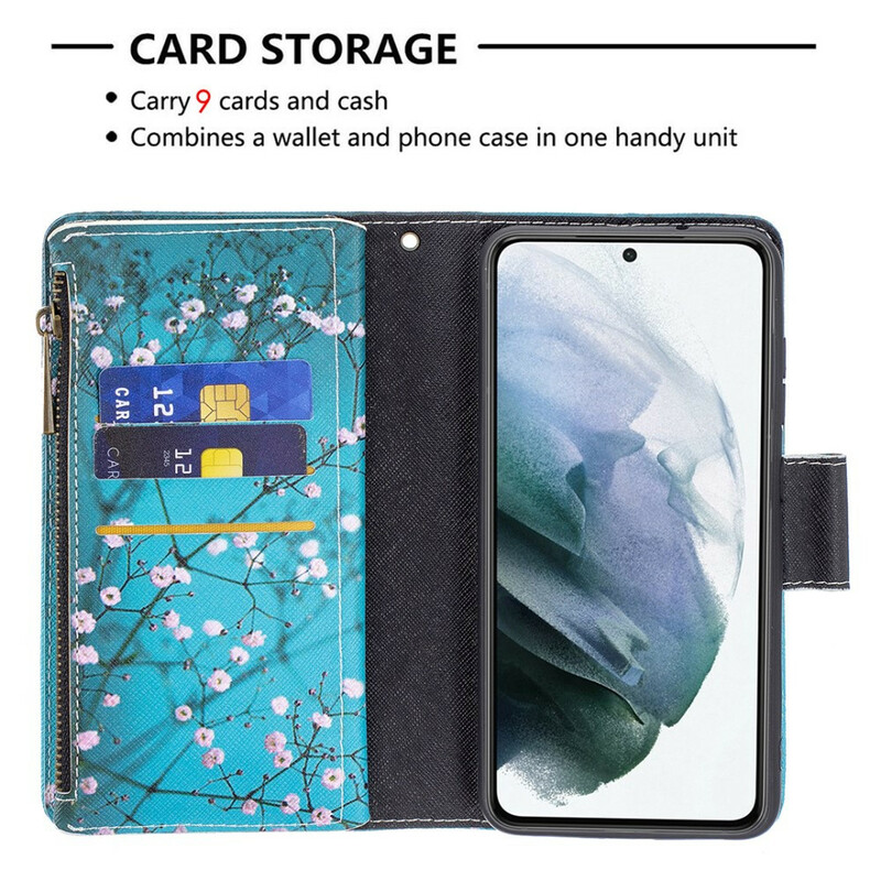 Samsung Galaxy S21 FE Hoesje met Zipped Pocket Boom Samsung Galaxy S21 FE Hoesje met Zipped Pocket Boom