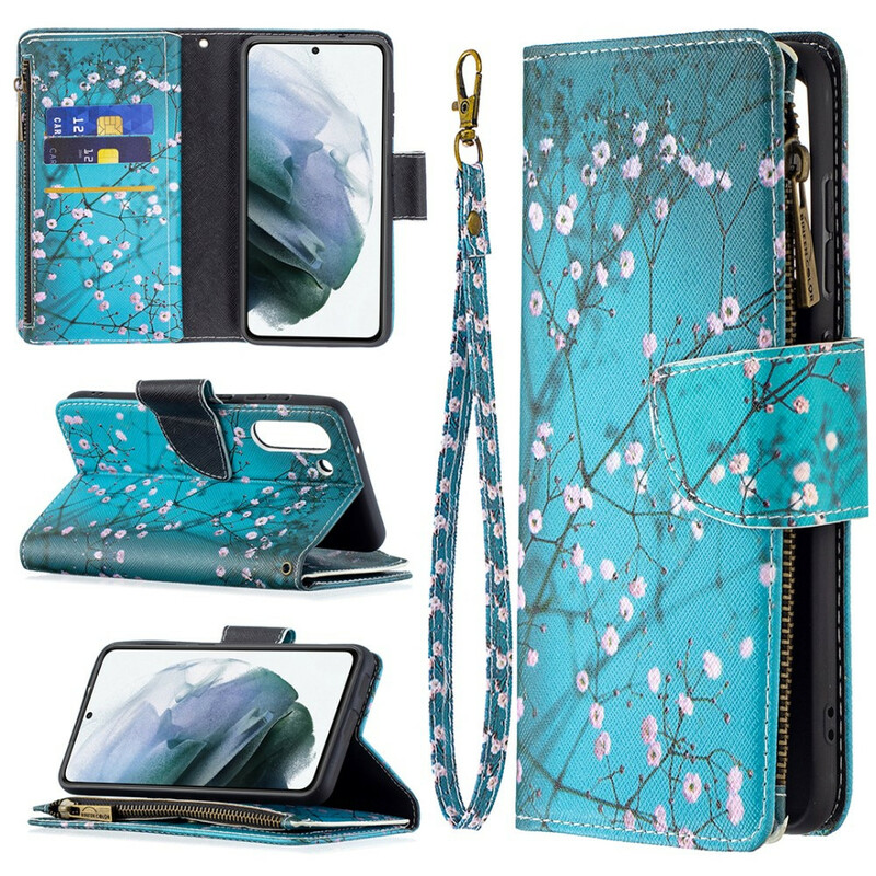 Samsung Galaxy S21 FE Hoesje met Zipped Pocket Boom Samsung Galaxy S21 FE Hoesje met Zipped Pocket Boom