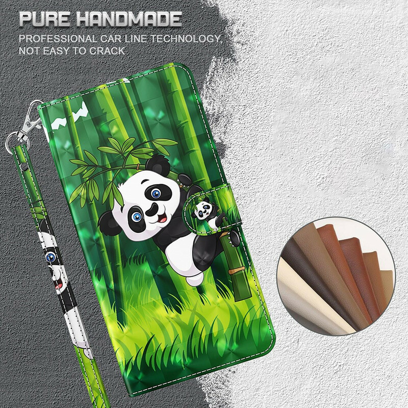 Samsung Galaxy S21 FE Panda en Bamboe Hoesje