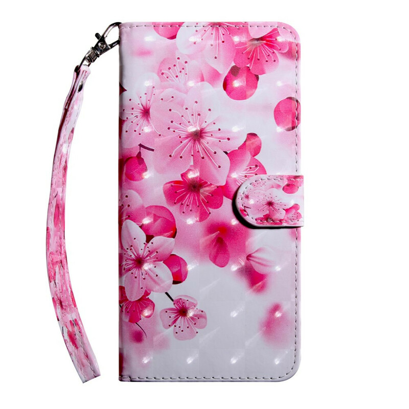 Xiaomi Redmi 9T / Note 9 Case Roze Bloemen