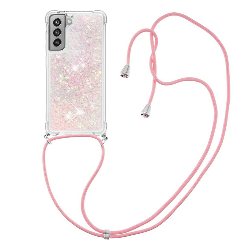 Samsung Galaxy S21 FE Glitter & String Hoesje