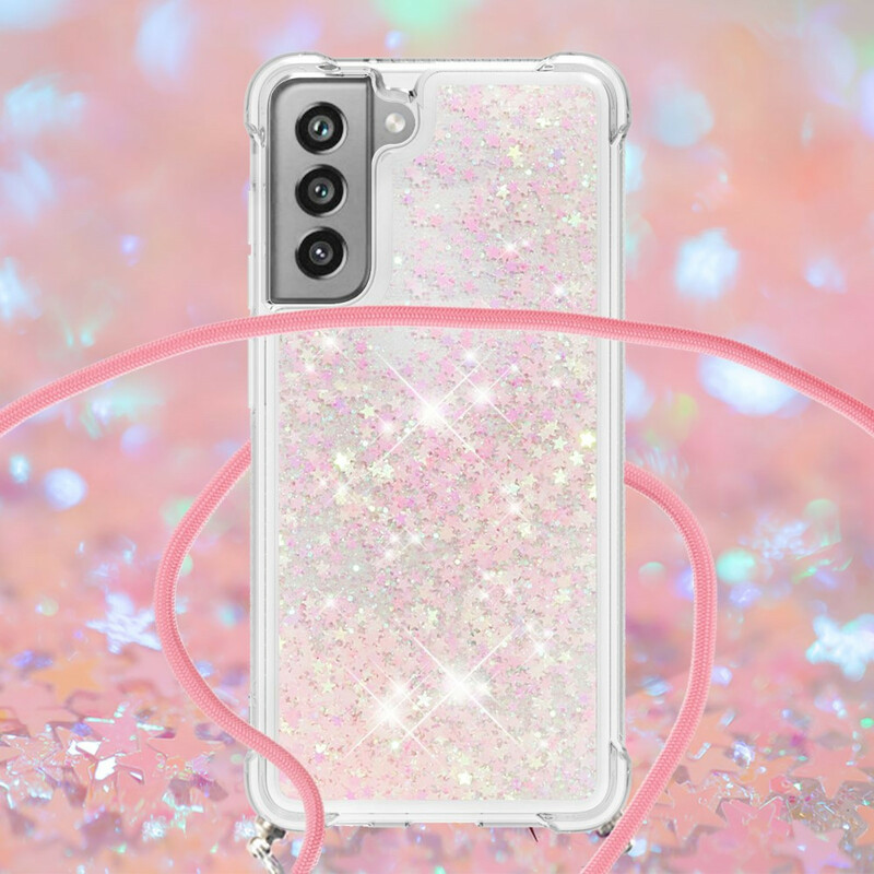 Samsung Galaxy S21 FE Glitter & String Hoesje