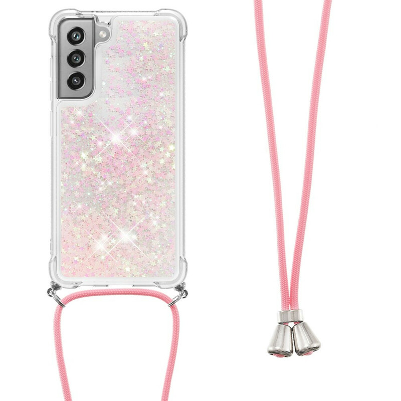 Samsung Galaxy S21 FE Glitter & String Hoesje