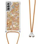 Samsung Galaxy S21 FE Glitter & String Hoesje
