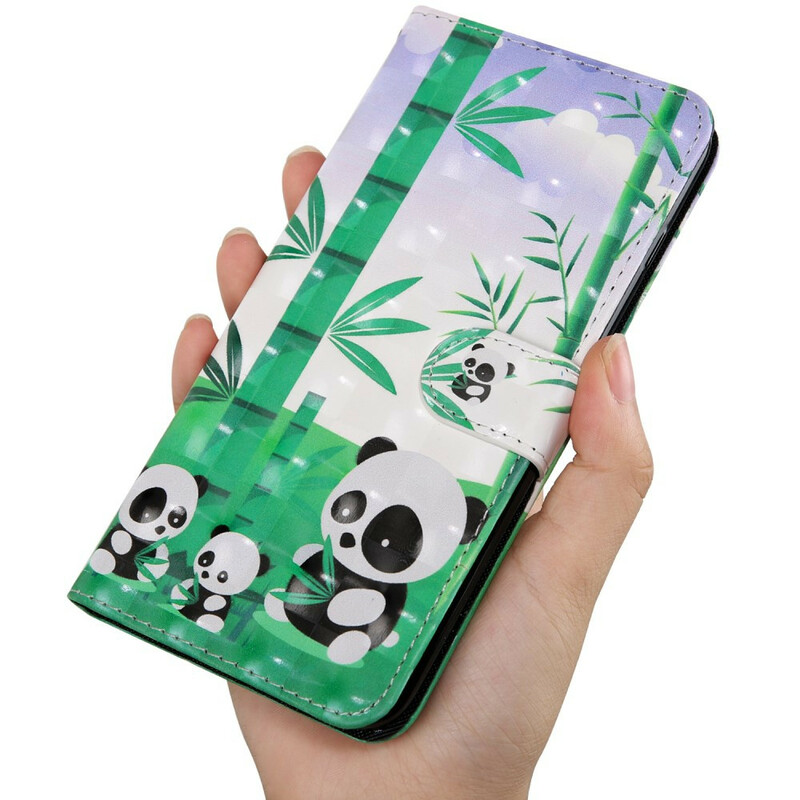 Xiaomi Redmi 9T / Note 9 Lichte Spot Panda's Hoesje