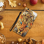 Samsung Galaxy S21 FE Tiger hoesje met riempje