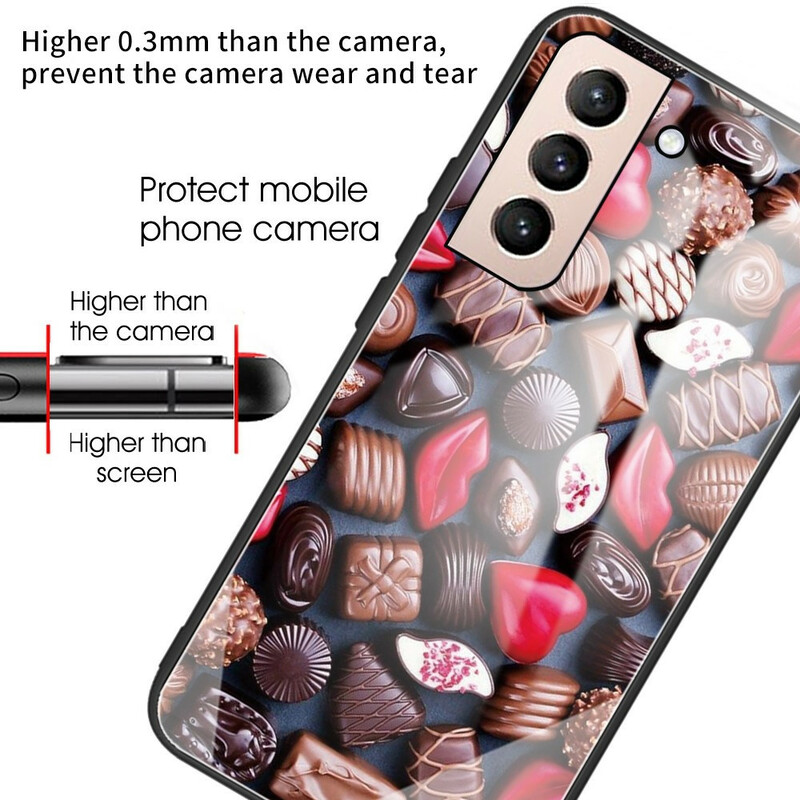 Samsung Galaxy S21 FE Hard Cover Chocolade